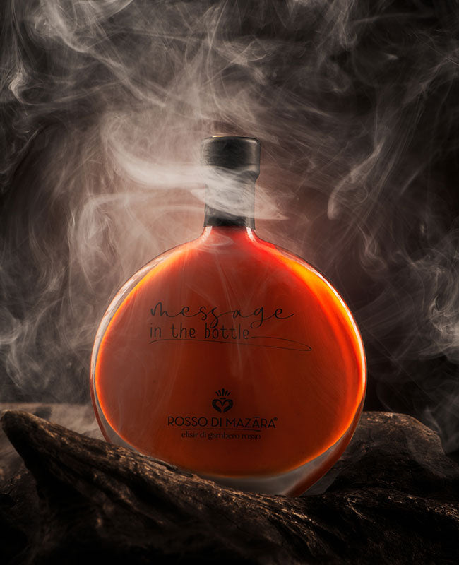 Sicilian Red Prawn Oil Message in the Bottle - Rosso di Mazara 意大利極品純正紅蝦油 Rosso di Mazara - Oil 100ml @Mercato Gourmet | Your Italian Gourmet Supermarket