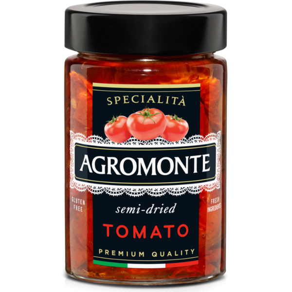 Semi-Dried Tomatoes 200g - Agromonte Agromonte - Preserved Vegetables @Mercato Gourmet | Your Italian Gourmet Supermarket