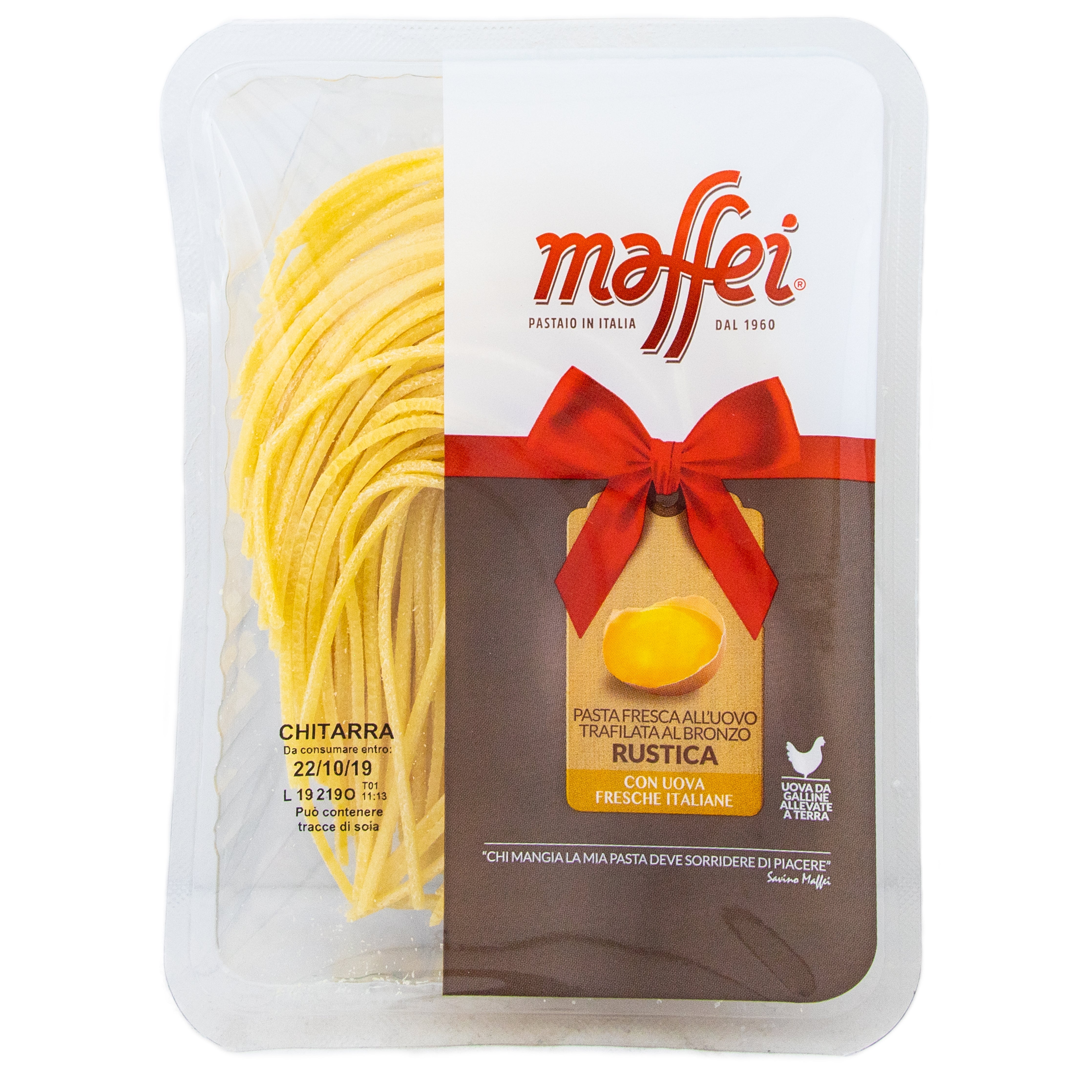 Maffei Chitarra Fresca All'Uovo - Pastaio Maffei Pastaio Maffei - Fresh Pasta 250g @Mercato Gourmet | Your Italian Gourmet Supermarket