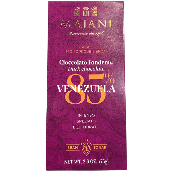 Gluten Free Extra Dark Chocolate Bar Venezuela 85 Majani Pacific